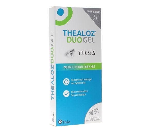 Thealoz duo Gel für trockene Augen Théa - Packung mit 10 Einzeldosen