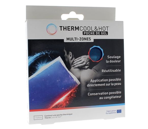 Thermcool&hot Gelkissen für mehrere Zonen - Box mit einem Kissen von 11x26cm