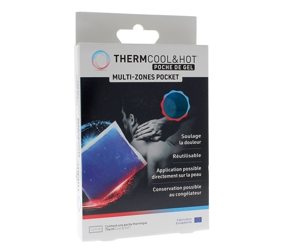 Thermcool&hot Multi-Zonen-Gelpack - Box mit einem 11x11cm Pack
