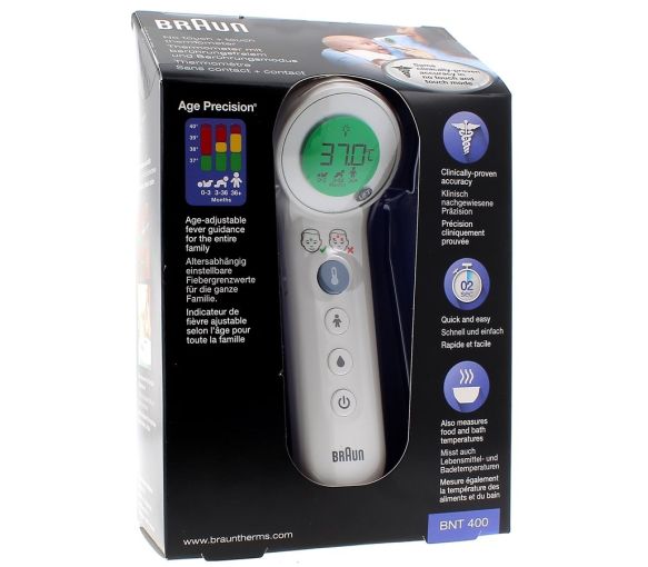 Kontaktloses + kontakt Thermometer BNT 400 Braun - 1 Thermometer