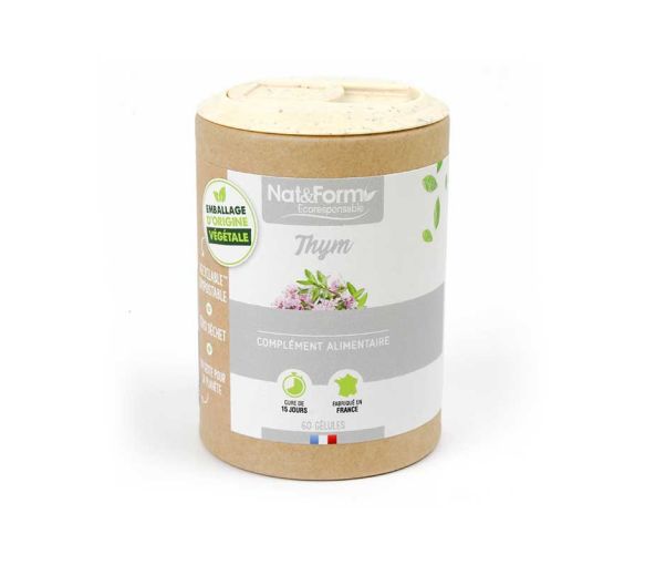 Thym Atemwege Ecoresponsable Nat&Form - Dose von 60 Kapseln - image 1