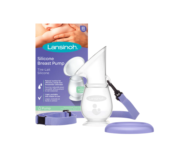 Silicon-Milchpumpe Lansinoh - eine Milchpumpe