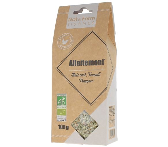 Kräutertee Stillzeit Anis grün Fenchel Bockshornklee Bio Nat & form - Beutel mit 100 g