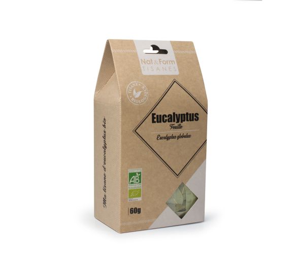 Kräutertee Eukalyptusblätter Atemwege bio Nat & Form - Beutel mit 60 g