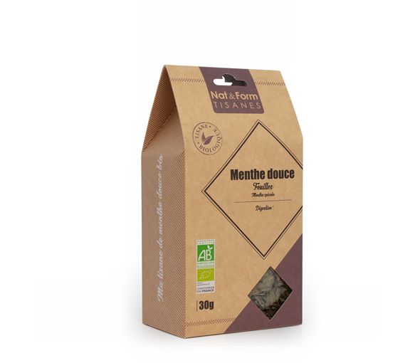 Tee Blatt Süße Minze Bio Verdauung Nat & Form - Beutel mit 30 g