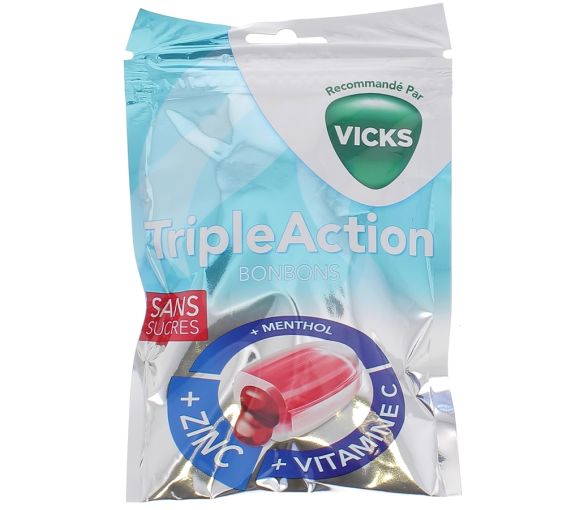 TripleAction Vicks Bonbons - 72 g Packung