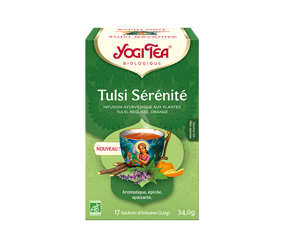 Tulsi Serenity Bio-Infusion Yogi Tea - Box mit 17 Beuteln