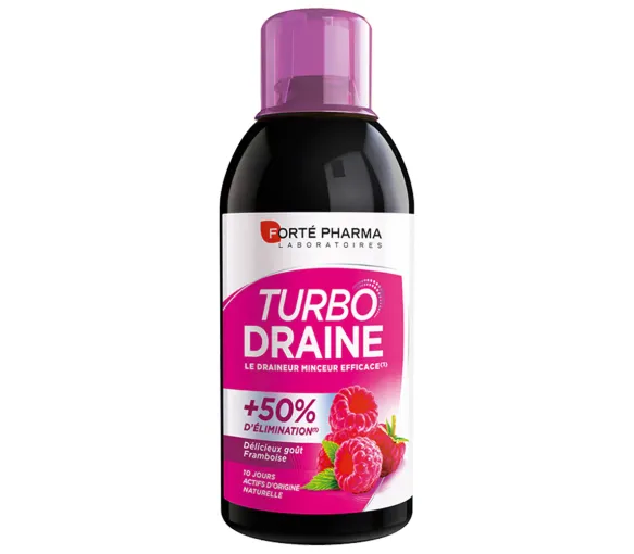 Turbodrain Himbeergeschmack Forté Pharma - Flasche mit 500 ml - image 1