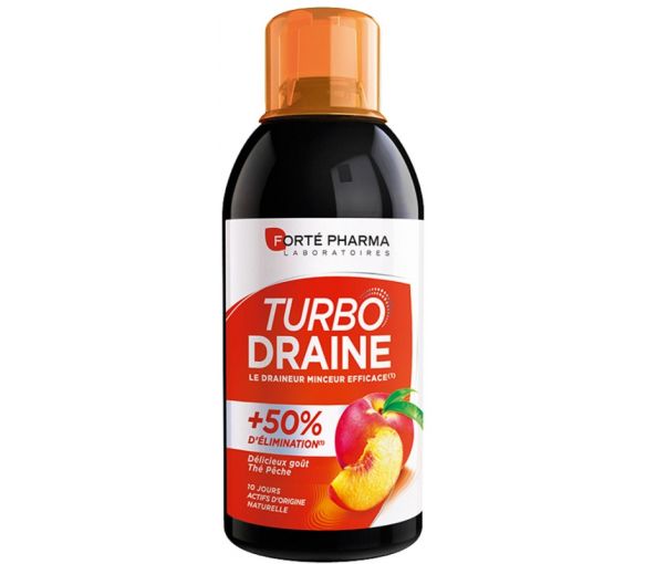 Turbodrain Geschmack Pfirsichtee Forté Pharma - Flasche mit 500 ml - image 1