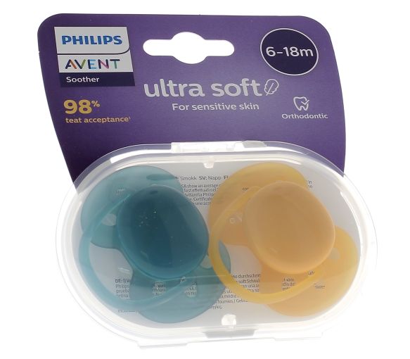 Ultra Soft Schnuller 6-18 Monate Philips Avent - 2er-Pack Schnuller - image 1