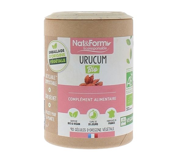 Urucum bio Nat&Form - Dose von 90 Kapseln