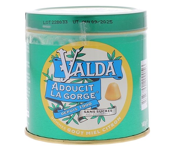 Valda Pastillen Honig Zitrone ohne Zucker - Dose mit 140g - image 1