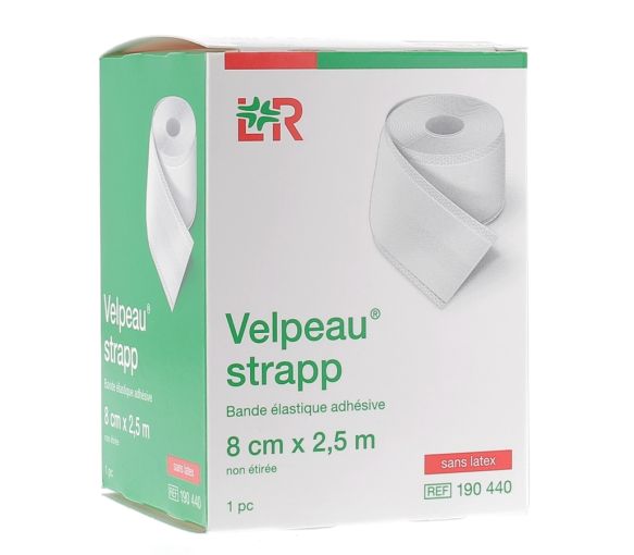 Velpeau Strapp Elastische Klebeband Lohmann & Rausher - Band von 8 cm x 2,5 m