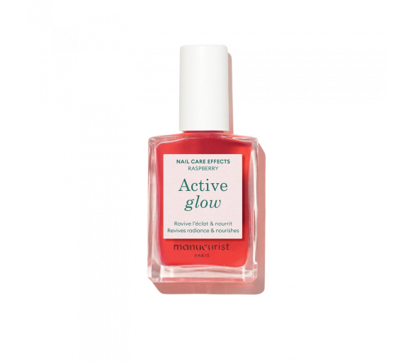 Active Glow Himbeer Pflege Nagellack Manucurist - 15ml Flasche - image 1