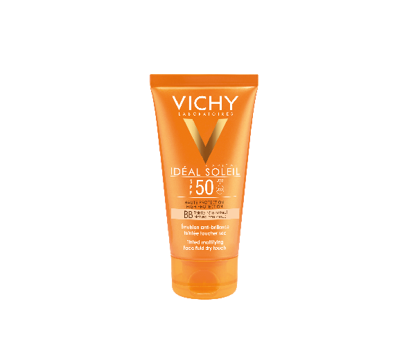 Capital Soleil SPF 50 hoher Schutz BB Emulsion trockene Berührung getönt Vichy - Tube mit 50 ml