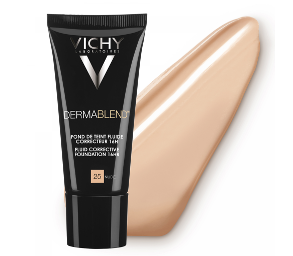 Dermablend flüssige Korrektur-Foundation 16h SPF 35 Farbton 25 nude Vichy - Tube mit 30 ml - image 1