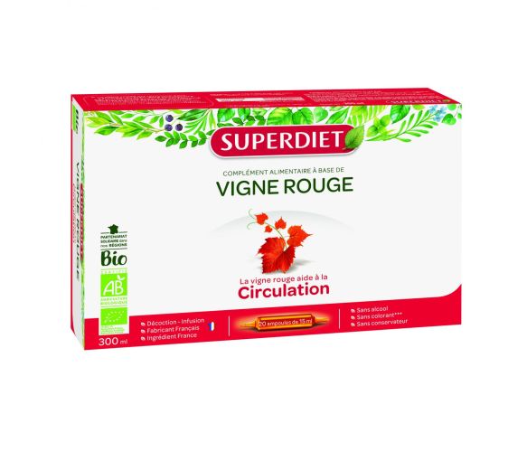 Bio Rote Traube Super Diet - 20 Ampullen zu 15 ml