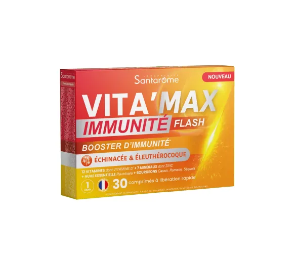 Vita'Max Immunität Flash Immunitätsbooster Santarome - Packung mit 30 Tabletten - image 1