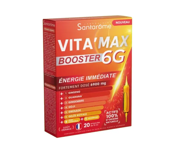 Vita'max Booster 6G Santarome - Packung mit 20 Ampullen zu je 10 ml - image 1