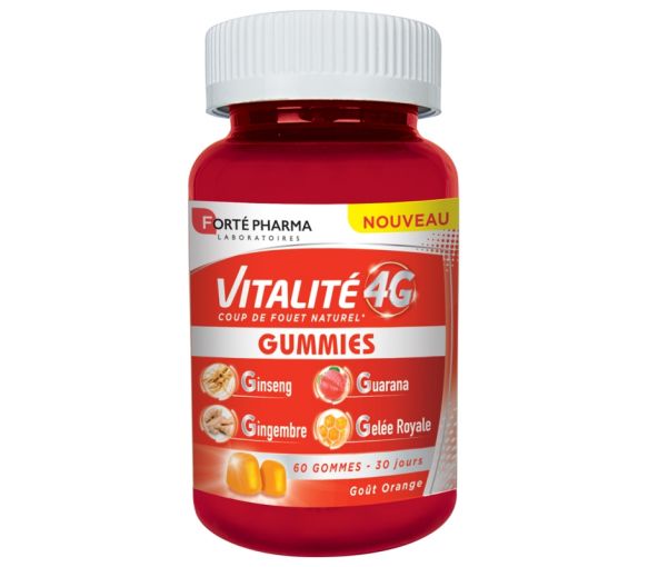 Vitalität 4G Forté Pharma - Dose mit 60 Gummies