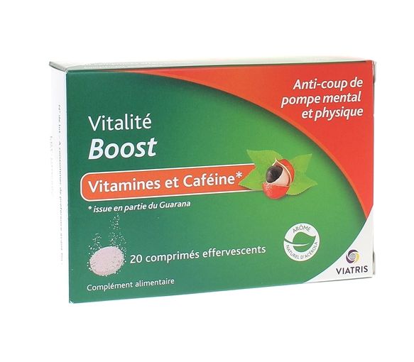 Vitalitätsschub Viatris - Packung mit 20 Brausetabletten