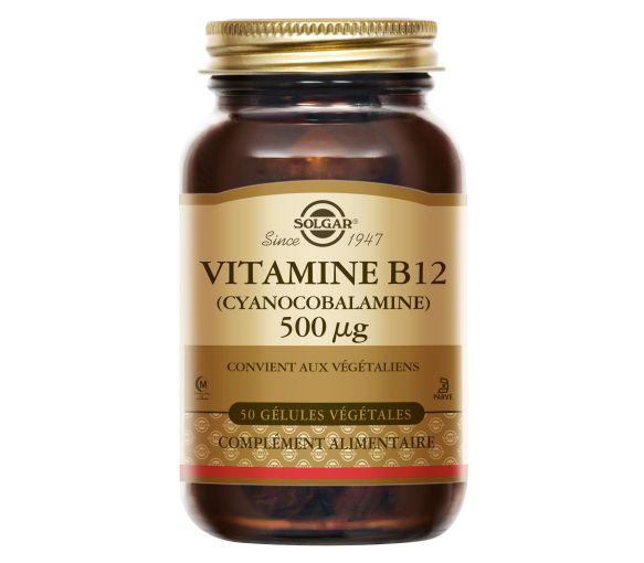 Vitamin B12 500 µg Cyanocobalamin Solgar - Dose von 50 Kapseln - image 1