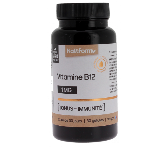 Vitamin B12 1mg Nat&Form - Dose von 30 Kapseln - image 1