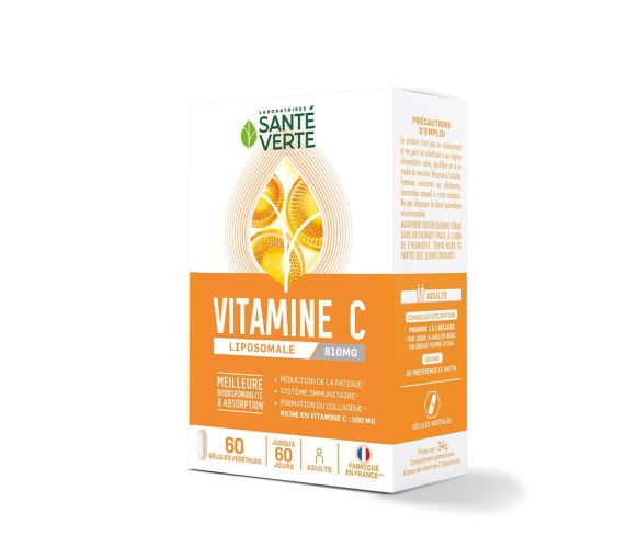 Liposomales Vitamin C Gesundheit Grün - 60 Kapseln Box - image 1