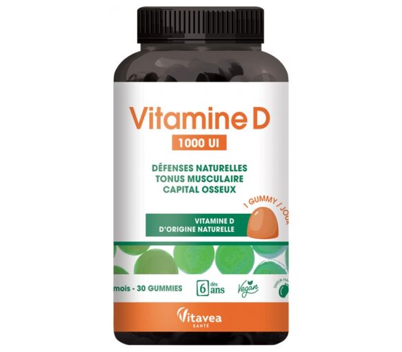 Vitamin D 1000 IE Vitavea - Dosis von 30 Gummibärchen