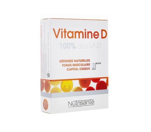 Vitamin D 80 mg Nutrisante - Packung mit 90 Tabletten