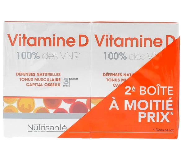 Vitamin D Nutrisanté - 2 Schachteln, 90 Tabletten