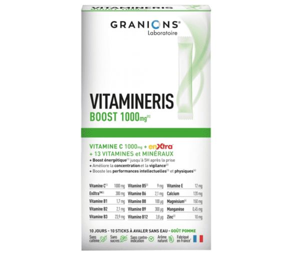 Vitamineris Boost 1000 mg Granions - Schachtel mit 10 Sticks