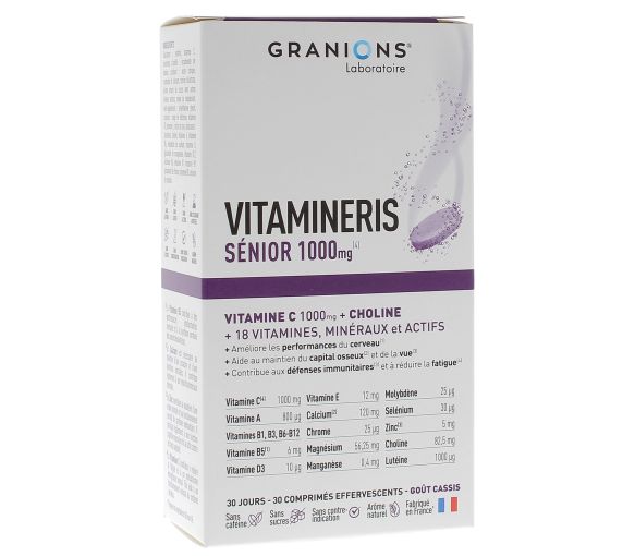 Vitamineris Senior 1000mg Granions - Packung mit 30 Brausetabletten - image 1