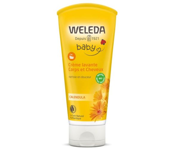Calendula Waschlotion für Körper und Haare Weleda Baby - Tube mit 200 ml - image 1