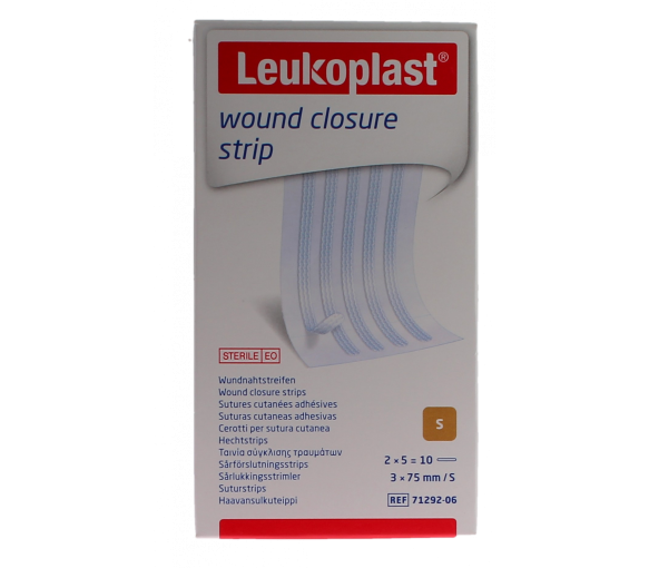 Wundverschlussstreifen Hautklebestreifen Leukoplast - Packung mit 10 Streifen - image 1