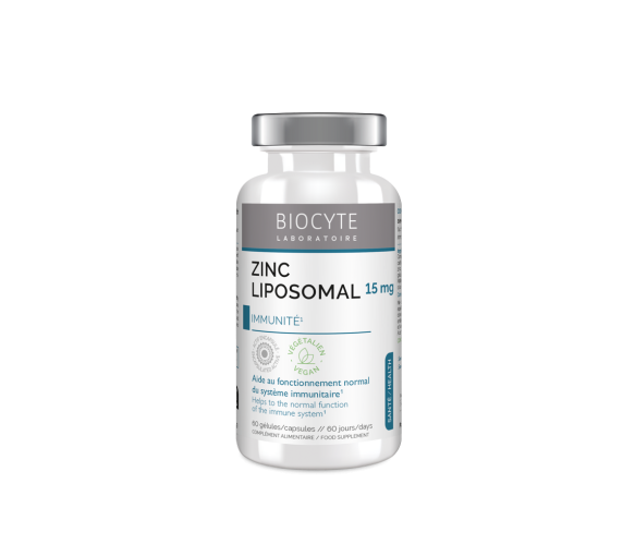 Zink liposomal Biocyte - Flasche mit 60 mikroverkapselten Kapseln