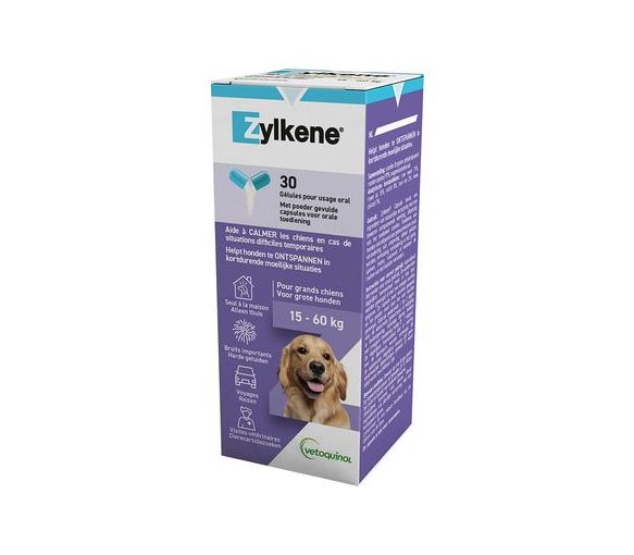Zylkène Hunde von 15-60kg Vetoquinol - Packung mit 30 Kapseln - image 1