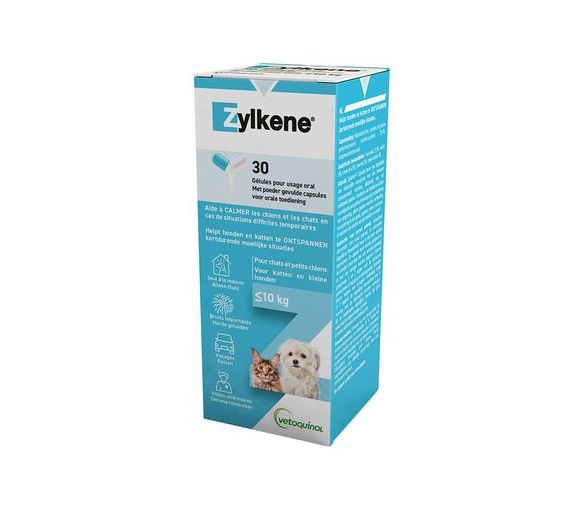 Zylkene Hunde und Katzen unter 10 kg Vetoquinol - Packung mit 30 Kapseln - image 1