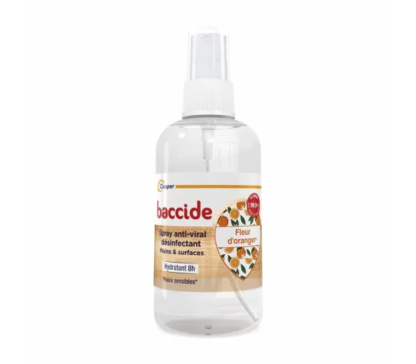 Antivirales Desinfektionsspray für Hände & Oberflächen mit Orangenblüte Baccide - 100ml Spray - image 1