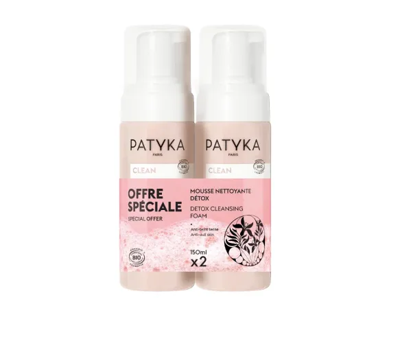 Bio Detox-Reinigungsmousse Clean Patyka - 2er-Pack mit 150ml Pumpflaschen - image 1