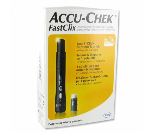 Accu-Chek Fastclix Stechhilfe - 1 Stift + 6 Lanzetten
