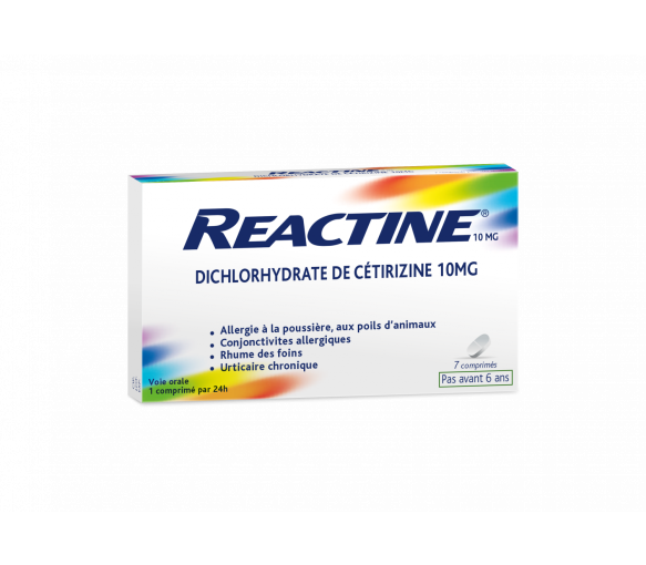 Reactine Allergie Cetirizin 10mg - 7 filmtabletten - image 1
