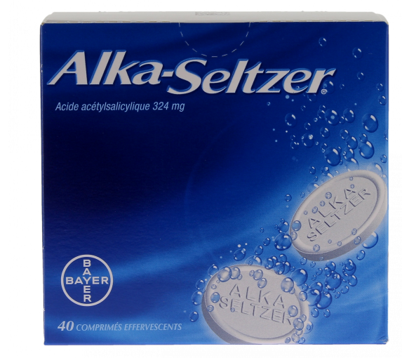 Alka Seltzer 324mg Brausetabletten - Packung mit 40 Tabletten - image 1