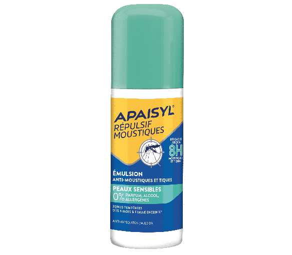 Emulsion gegen Mücken für empfindliche Haut Apaisyl - Spray mit 90 ml