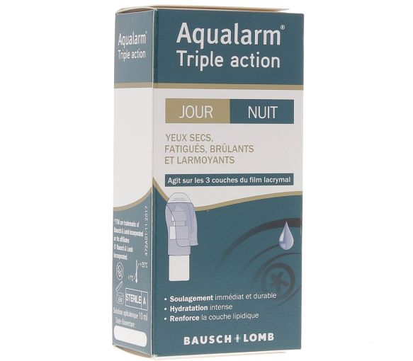 Aqualarm Triple Action Tag & Nacht Bausch Lomb - Lösung 10 ml