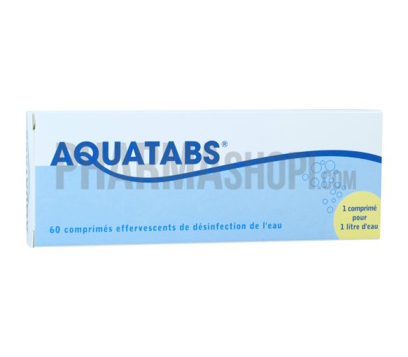 Aquatabs Brausetabletten - Packung mit 60 Tabletten