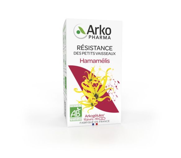 Arkogélules Hamamelis bio Arkopharma - Packung mit 45 Kapseln - image 1