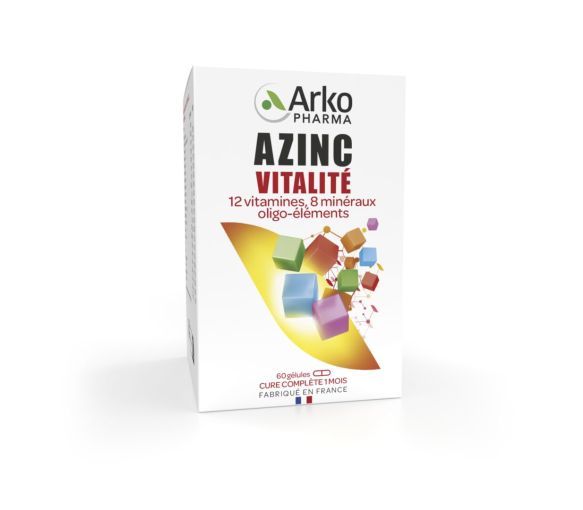 Azinc Vitalität Arkopharma - Packung mit 60 Kapseln - image 1