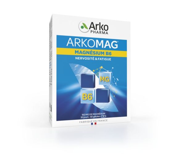 Arkomag Magnesium B6 Arkopharma - Packung mit 60 Kapseln - image 1