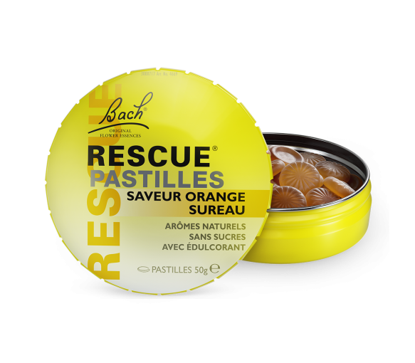 Bach-Blüten Rescue Pastillen Orange/Flieder - Dose mit 50 g - image 1